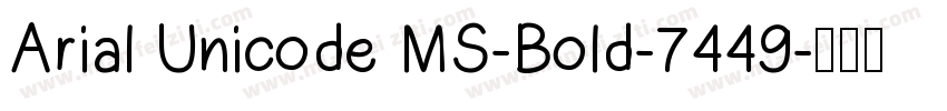 Arial Unicode MS-Bold-7449字体转换